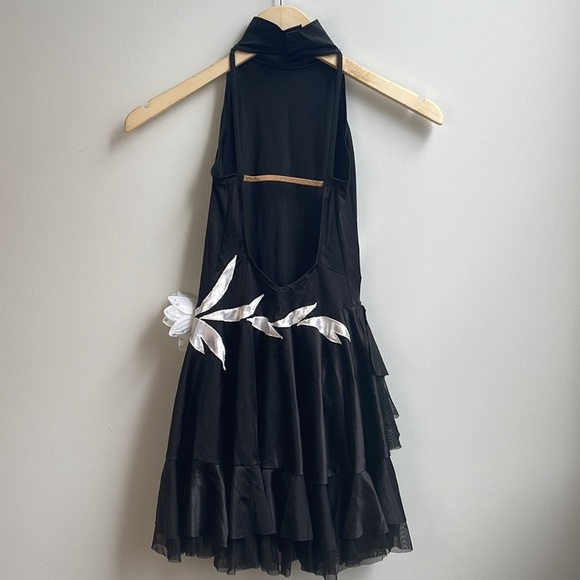 Girls High Neck Floral Dance Dress/Outfit - Picture 3 of 4